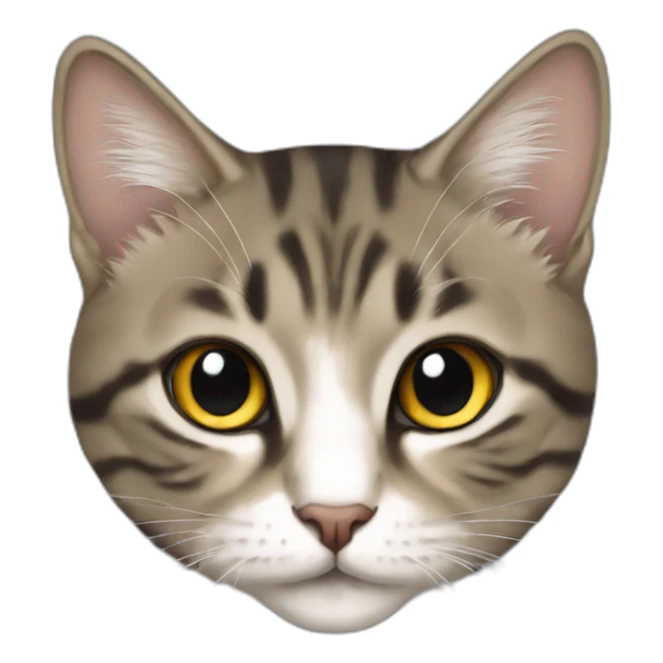 Üzgün kedi  sticker