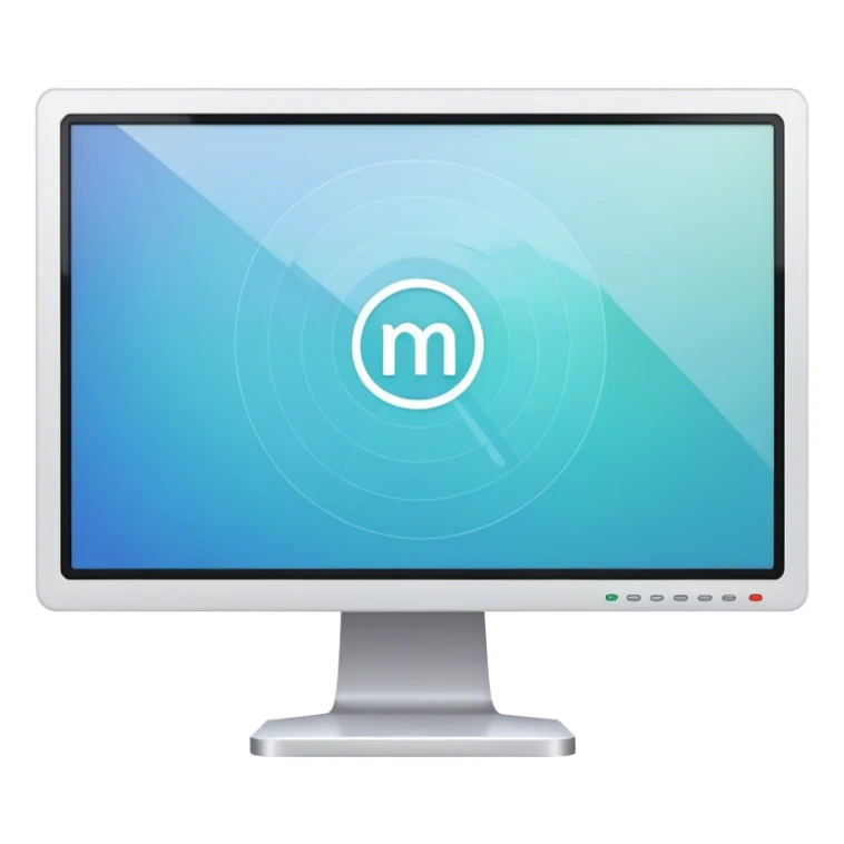 Create an emoji for UX/UI design. Show a monitor or tablet with a web interface mockup displayed on the screen. Use modern, professional colors. Do not include any emojis or smiley faces. Make the background transparent. sticker