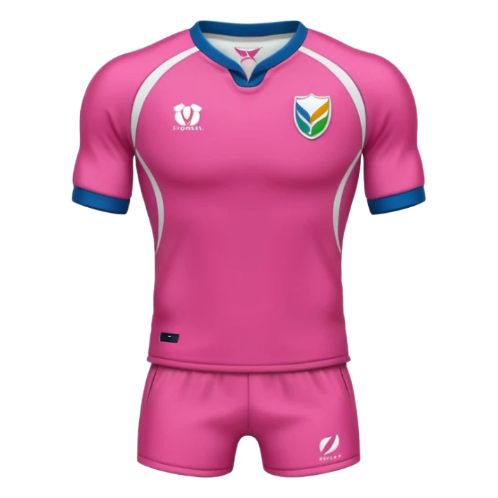 Rugby Fashion sport suit pink without man sticker