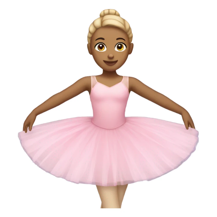 Pink Ballerina with light skin sticker