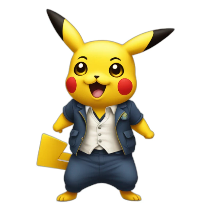 Pikachu qui fait un doigt d honneur sticker