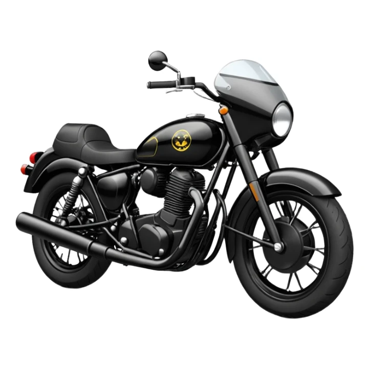 Classic 350 stealth black emoji sticker