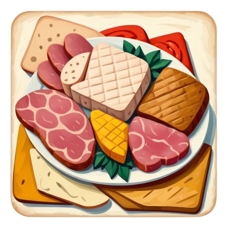 picasso abstract art SPAM MEAT painting sticker