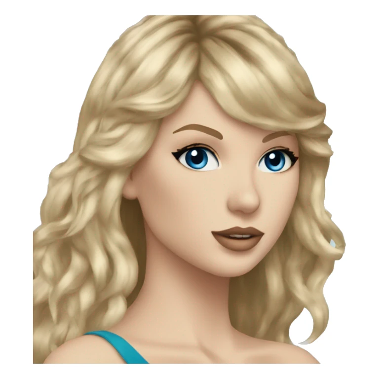 Taylor Swift blue eyes blond long hair  sticker