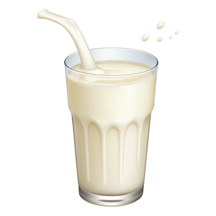 A squirt of milk flying in the air  sticker