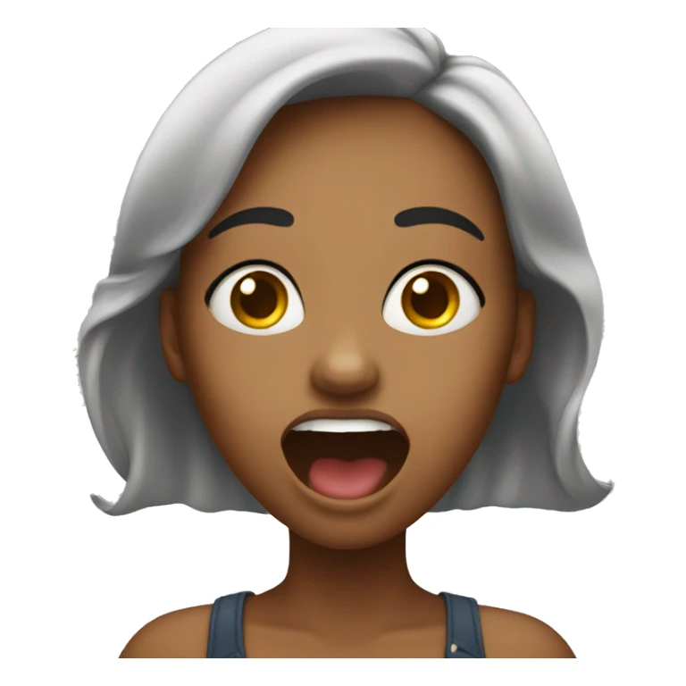 Singing girl  sticker