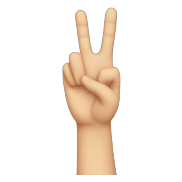 a hand sign to front of screen sticker