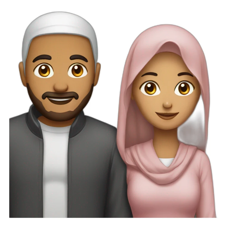 couple christian muslim sticker