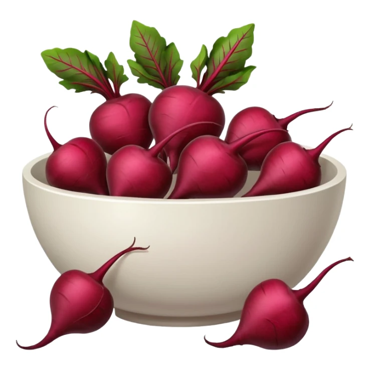 white bowl filled with whole red beets, no slices sticker