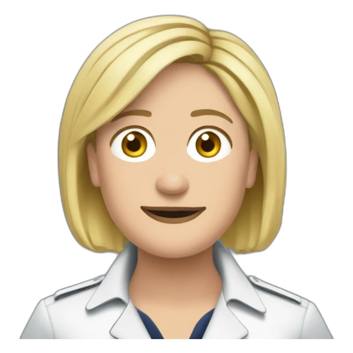 marine le pen tête sticker