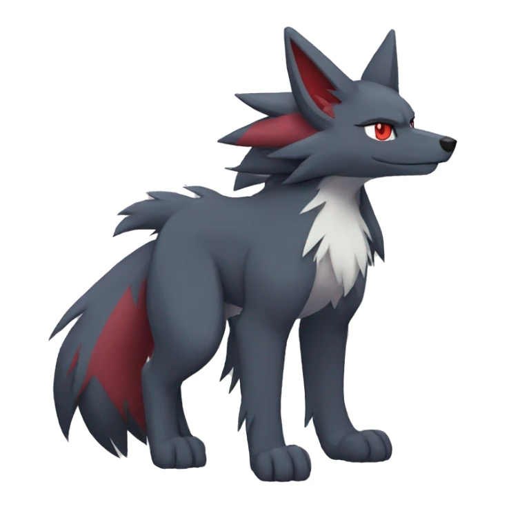 Zoroark-Mightyena-Zorua full body sticker