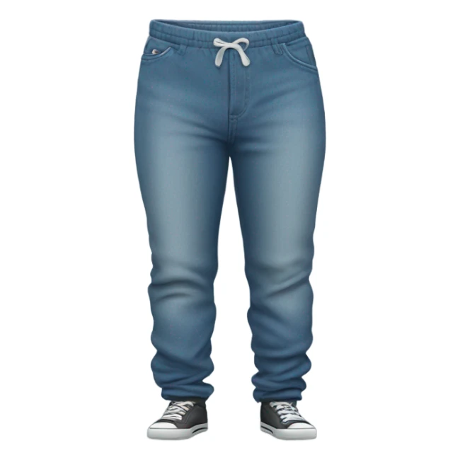 sweatpants over a pair of jeans sticker