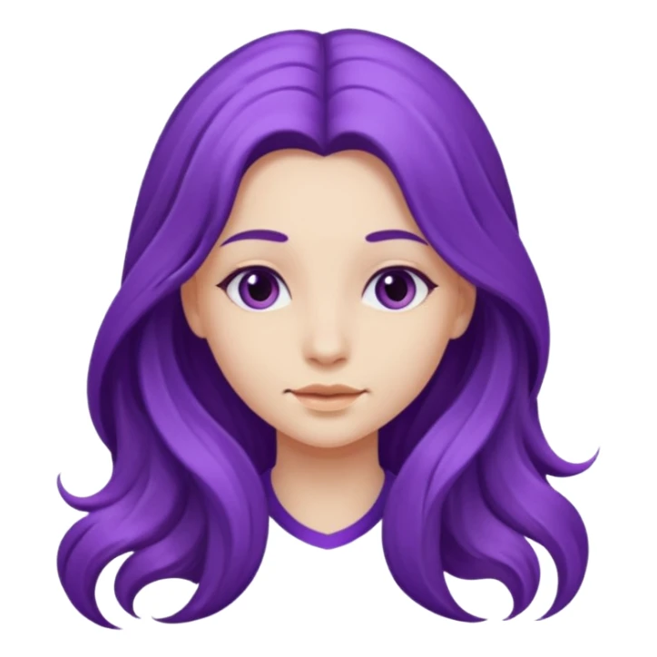 Purple girl sticker
