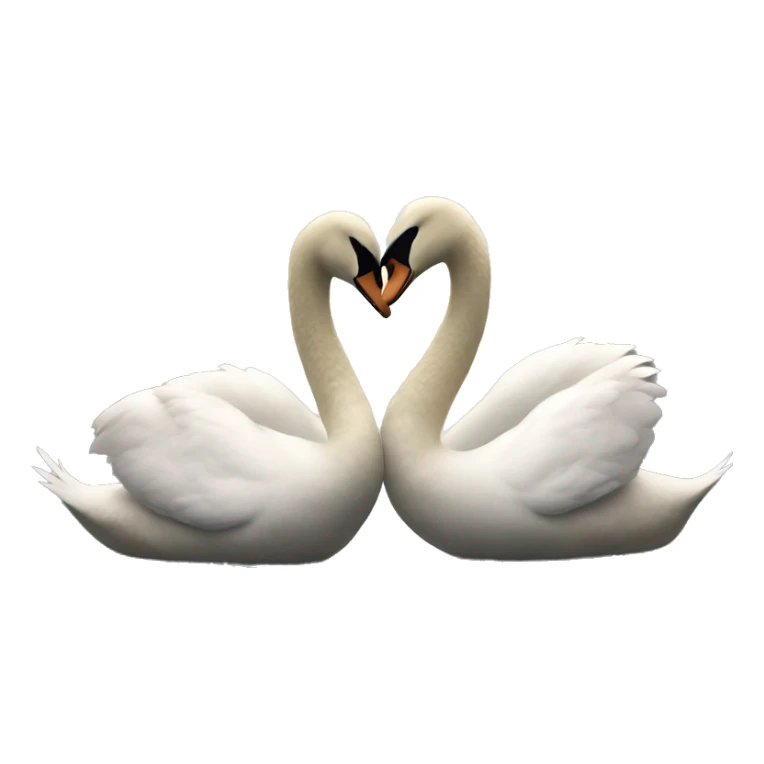 2 swans in love sticker