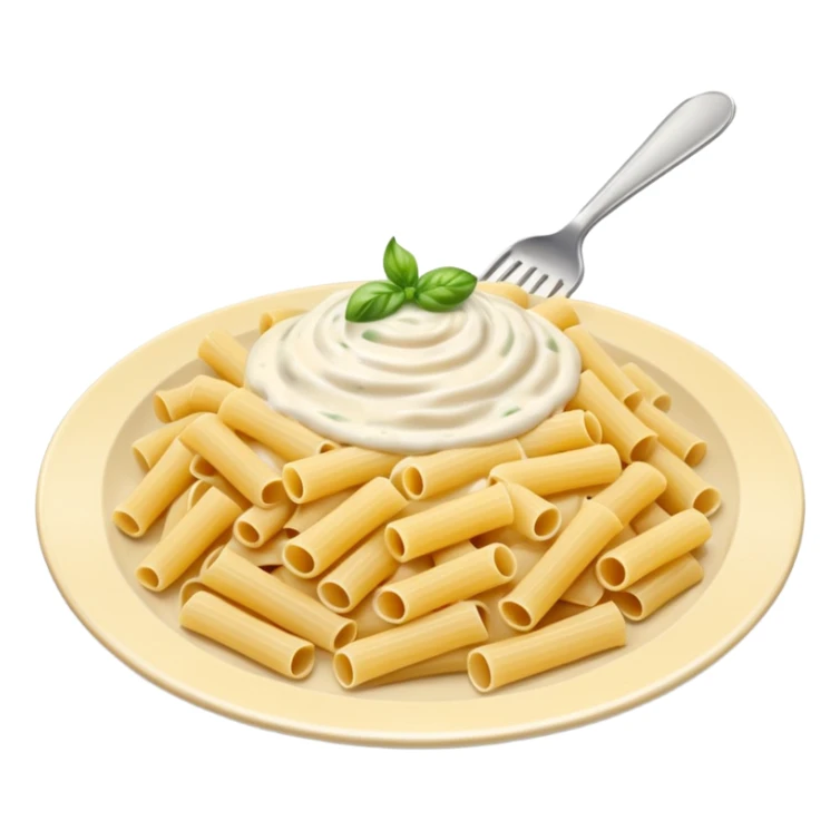 white creamy saucy pasta sticker
