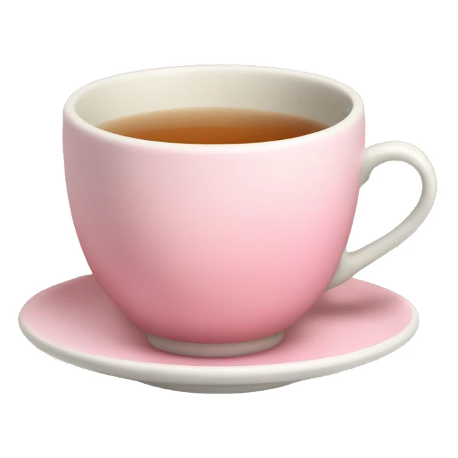 A beige and pink english cup of tea  sticker