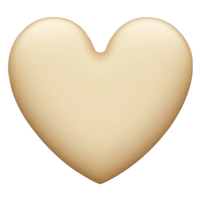 Beige heart sticker