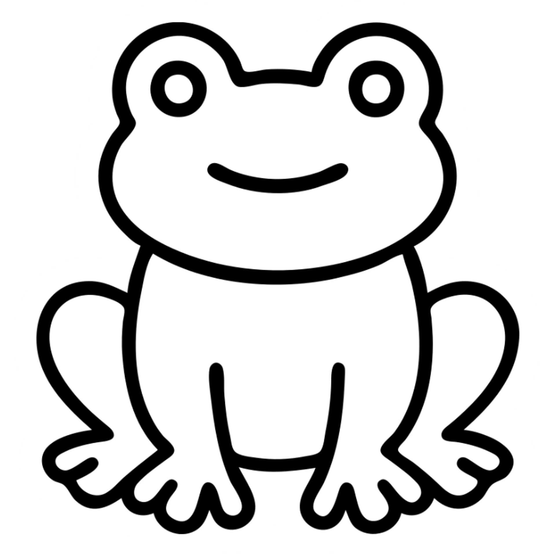 Sofia Froge outlined icon with minimal details sticker