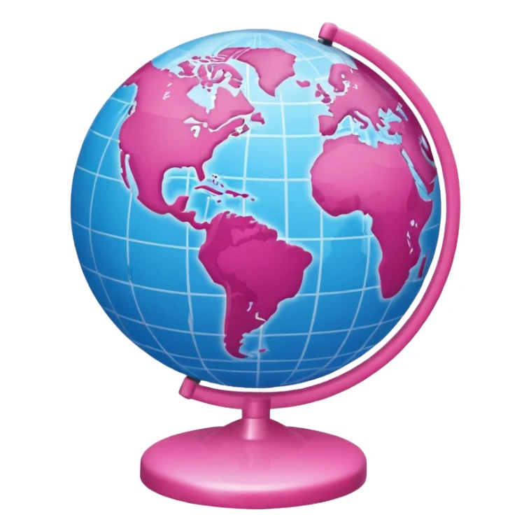mix light pink dark pink and white girly globe with WWW in big letters under it.
It looks like an internet bar icon. sticker