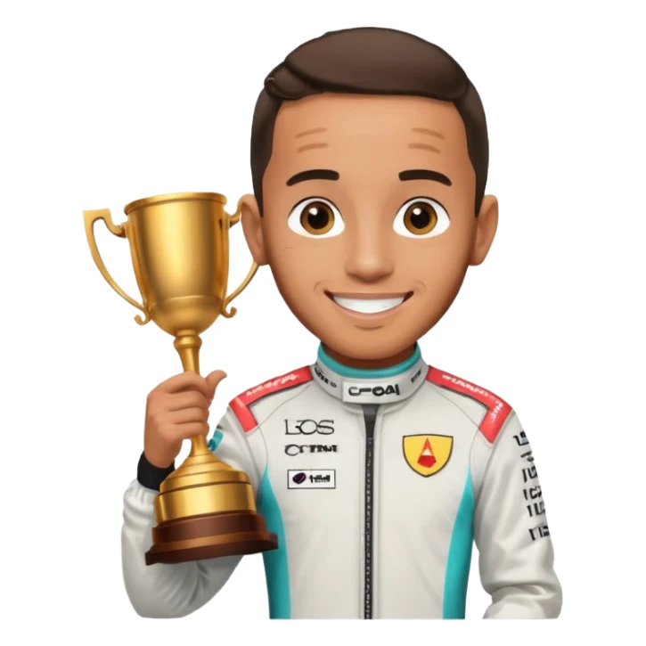 make me a emoji of lewis hamilton of his 7th win iconic pic sticker