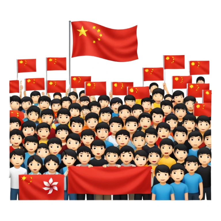 Hong Kong fighting China sticker