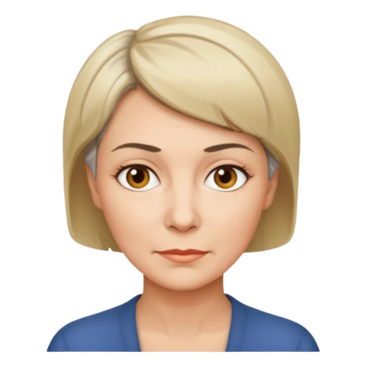 middle aged woman with short hair sticker