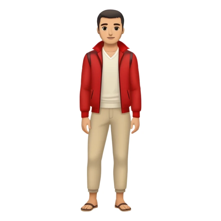 albanian man full-leght with clothes sticker