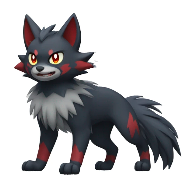 Litten-Zoroark-Mightyena-Zorua full body sticker