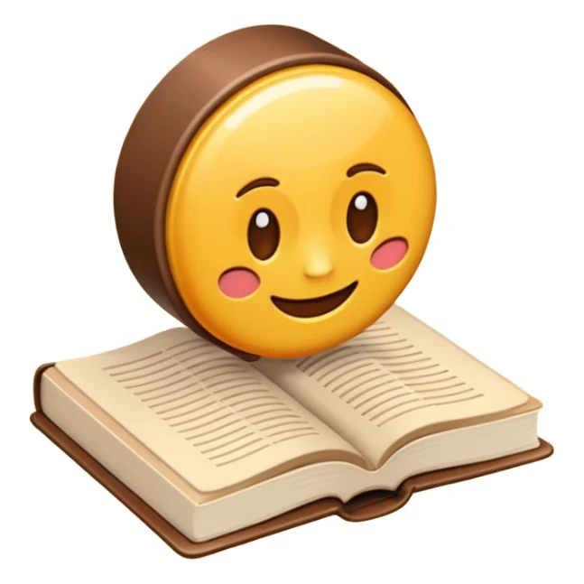 Crea un emoji de un libro dando una vuelta de 360 grados sticker