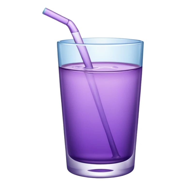 glass of purple water sticker