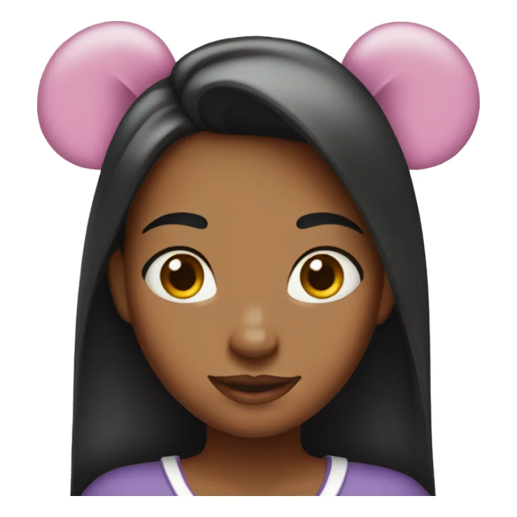 Girl with Minnie ears sticker