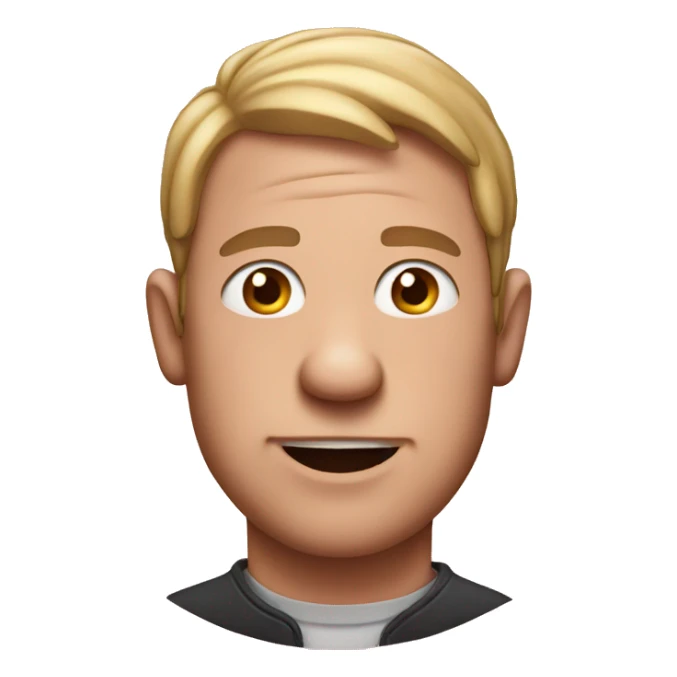 man with a face of a pig sticker