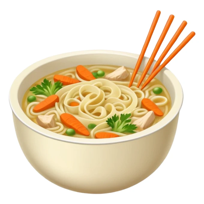 chicken noodles street food style  sticker