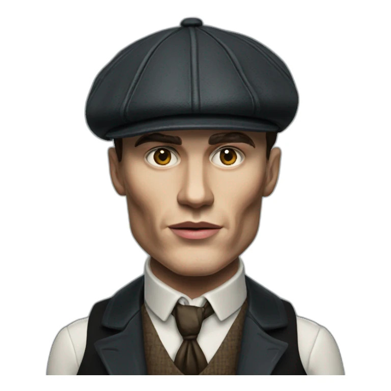 Tommy shelby peaky blinders drinking whisky realistic sticker