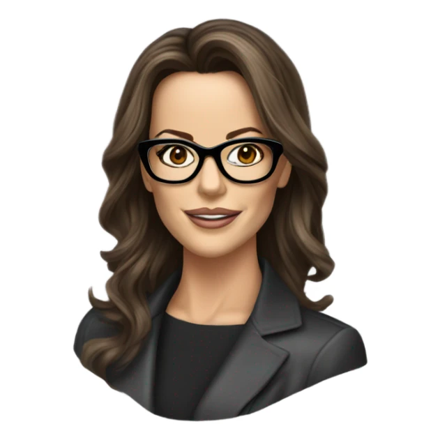 Kate Beckinsale with glasses  sticker
