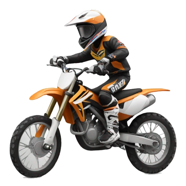 Motocross rider sticker