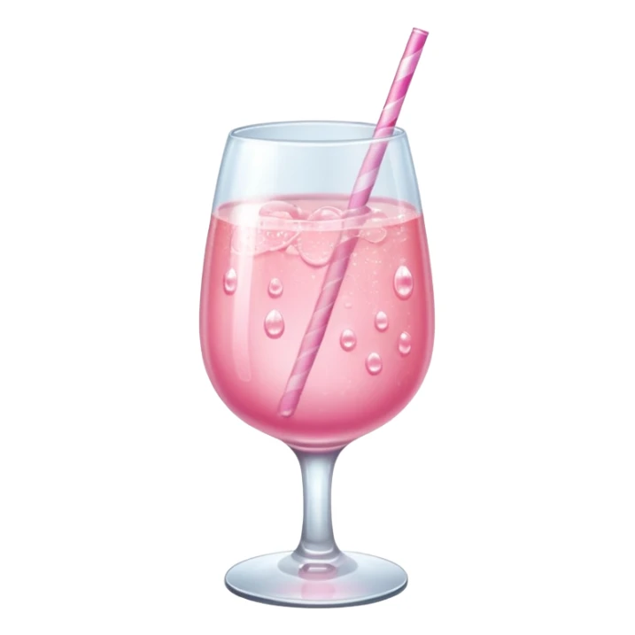 🍷alter emoji into pink drink  sticker