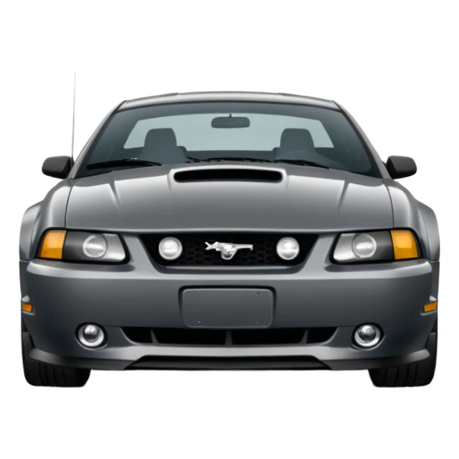 Dark Grey 2003 mustang gt emoji sticker