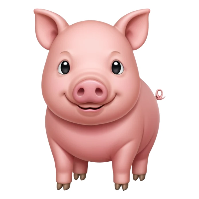 High resolution of  full body A pig sticker