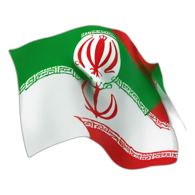 true emblem of Iran's flag sticker
