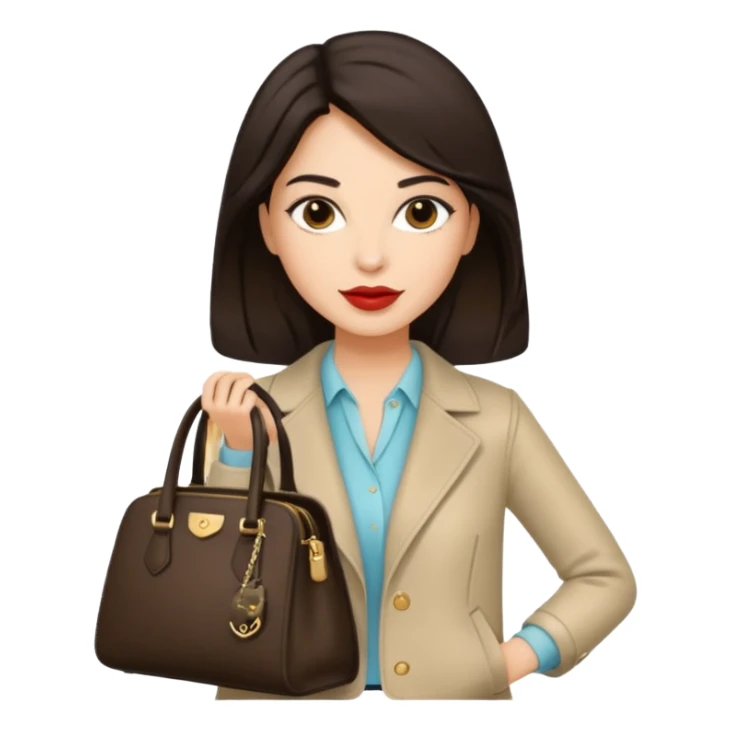 italian fashion with bag sticker