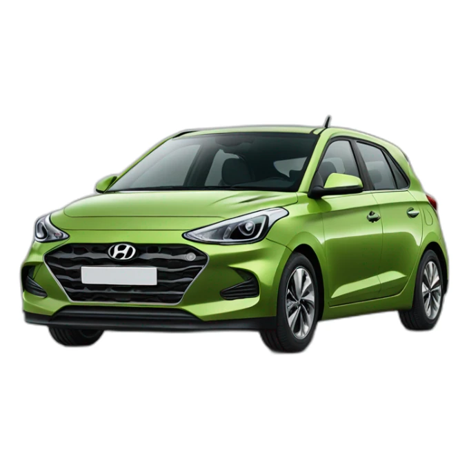 Voiture modèle i20 hyundai vert viride sticker
