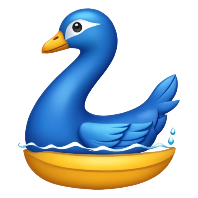 Genera un 6 de color azul sticker