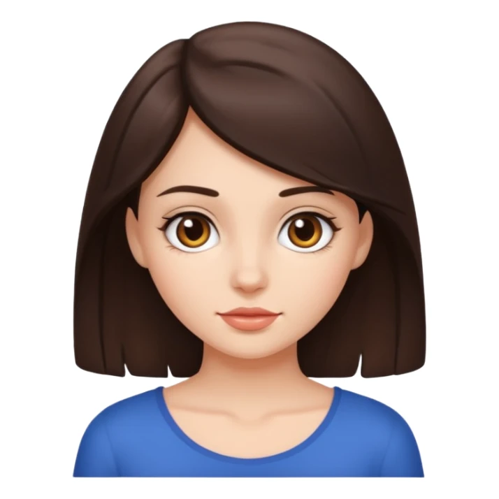 Beautiful brunette girl  sticker