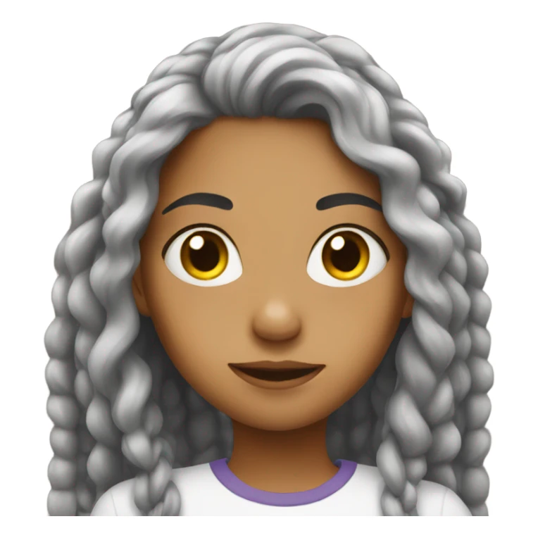 Girl With locks  sticker