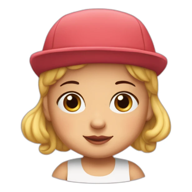 A baby with loise hat from bobs burgers sticker