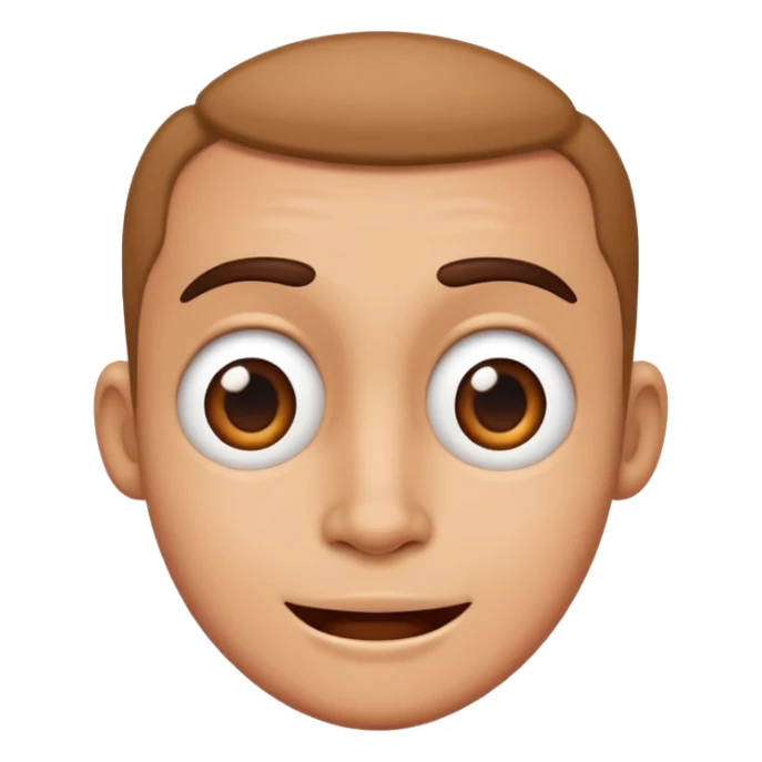 fun expressive face character inspired by the word grandingo sticker