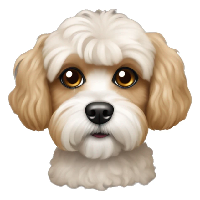 Poodle Shih Tzu mix tan  sticker