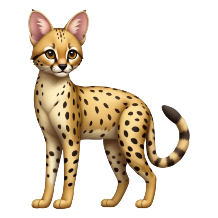 Serval-Genet-Ocelot-Cheetah-hybrid, full body sticker