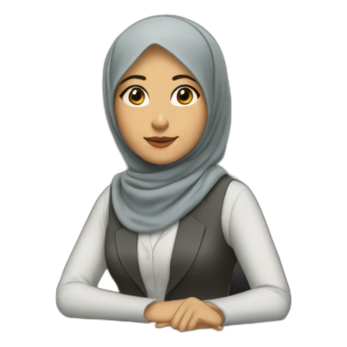 hijabi-asian-girl-lawyer sticker